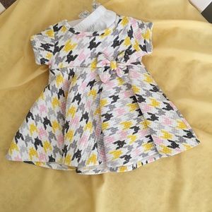 First Impressions 3-6 month Houndstooth Dress